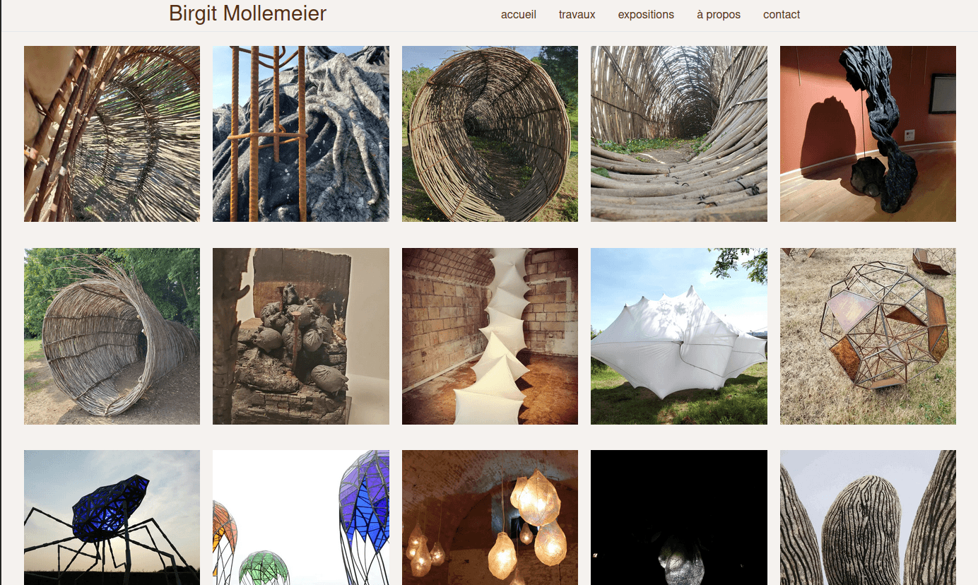 Works of Birgit Mollemeier website