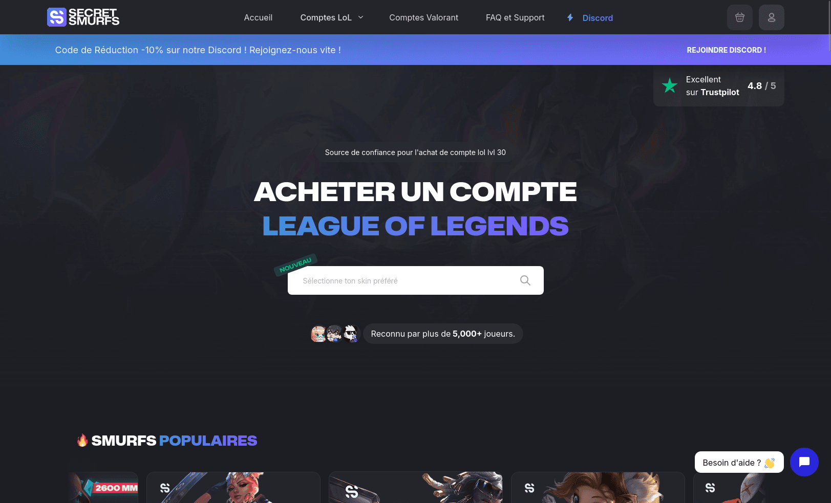 Home of Secret Smurf website